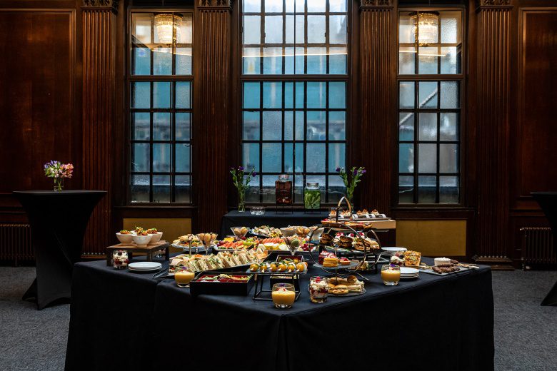 Seasoned catering at 20 Cavendish Square.